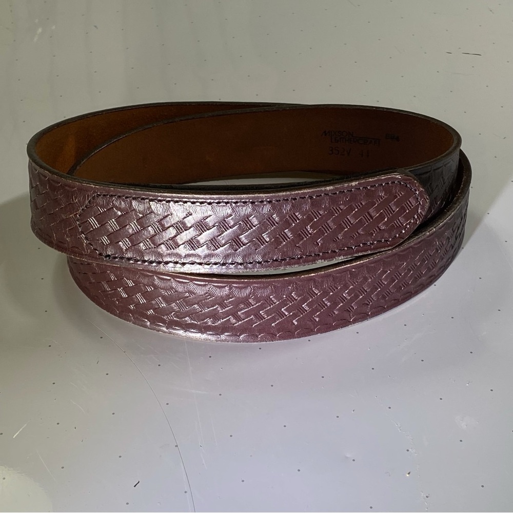 Brown Leather Mixson Leathercraft 894 352v44 Duty Type Pants Belt Police Officer
